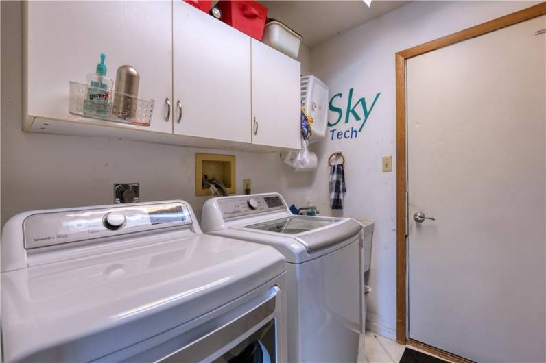 The laundry room/mudroom is on the main floor near the garage.