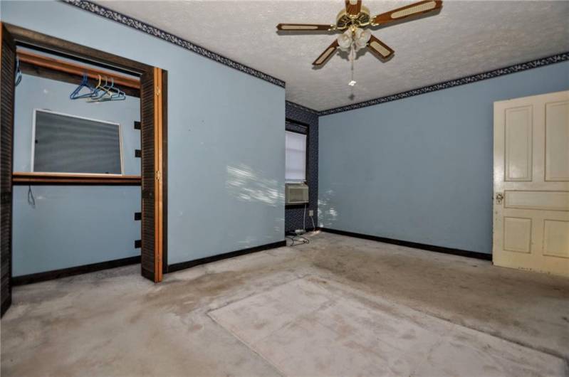 The master bedroom with huge closet