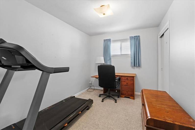 The 3rd bedroom is currently being used as an office and gym.