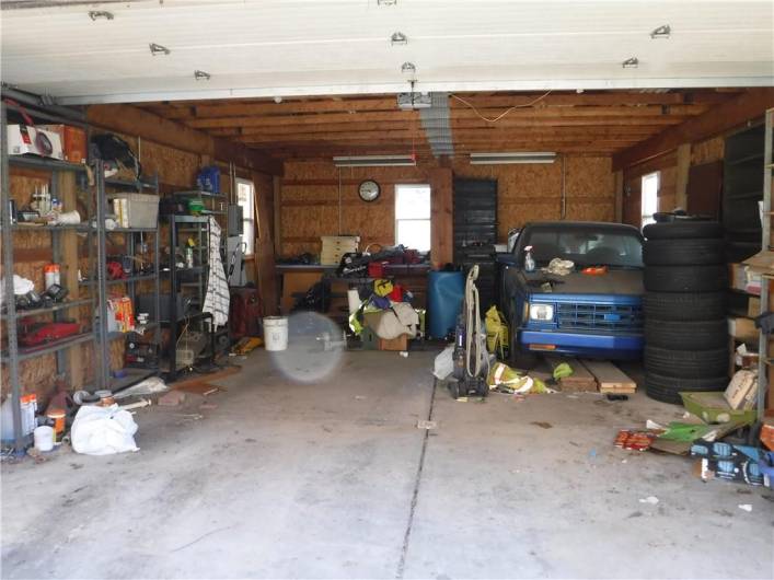 Inside garage