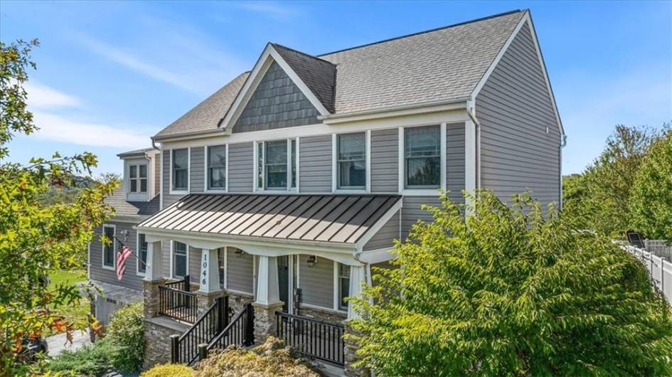 Large, covered front porch