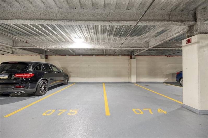 Two of the deeded parking spaces!