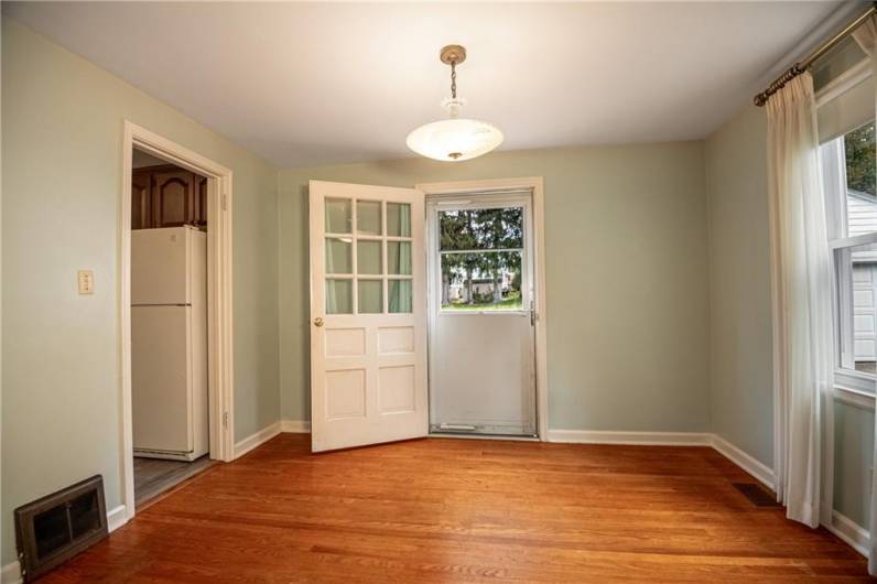 Dining Room, back door to deck