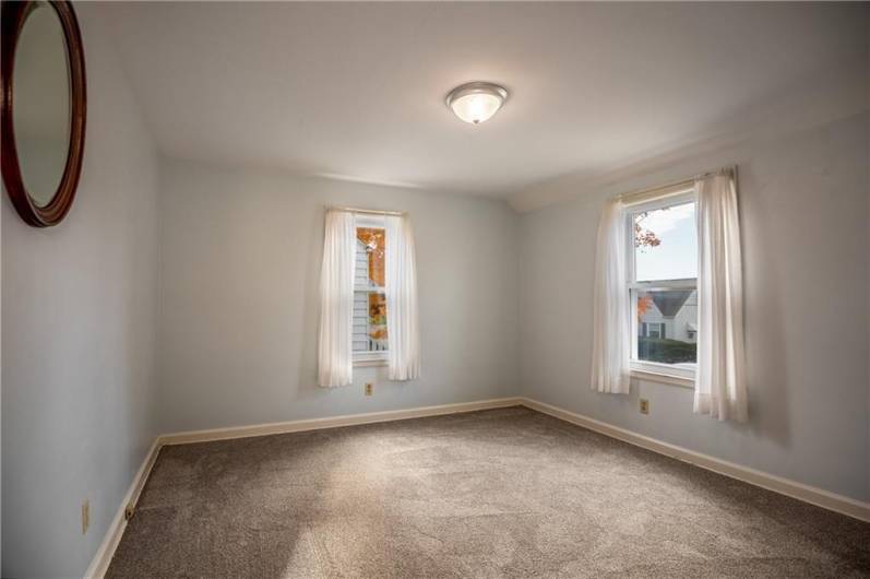 Bedroom, new carpeting