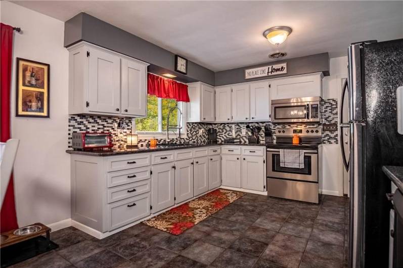 Updated kitchen with ample storage and counter space!