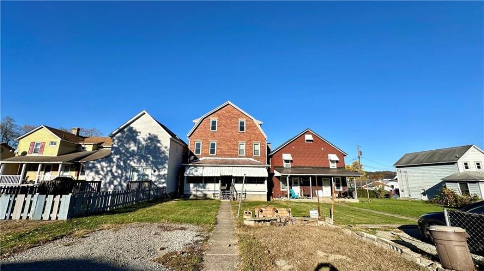 Rear yard with 2 Off Street Parking Spots