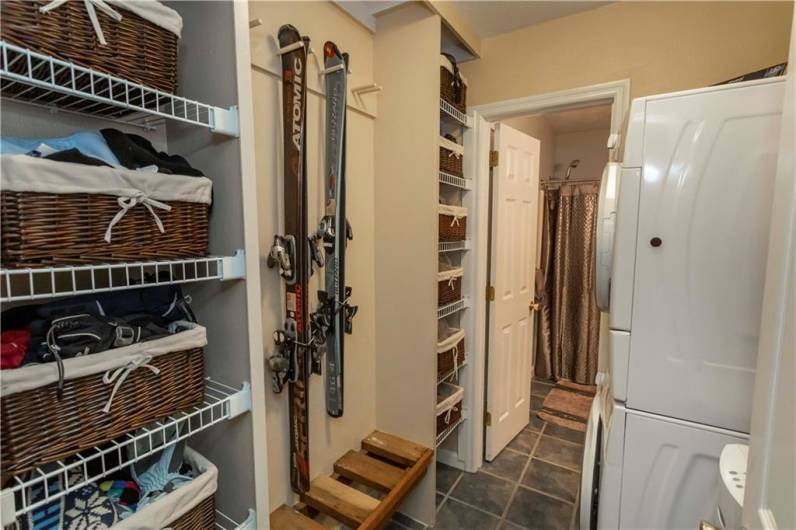 Laundry/Ski Closet