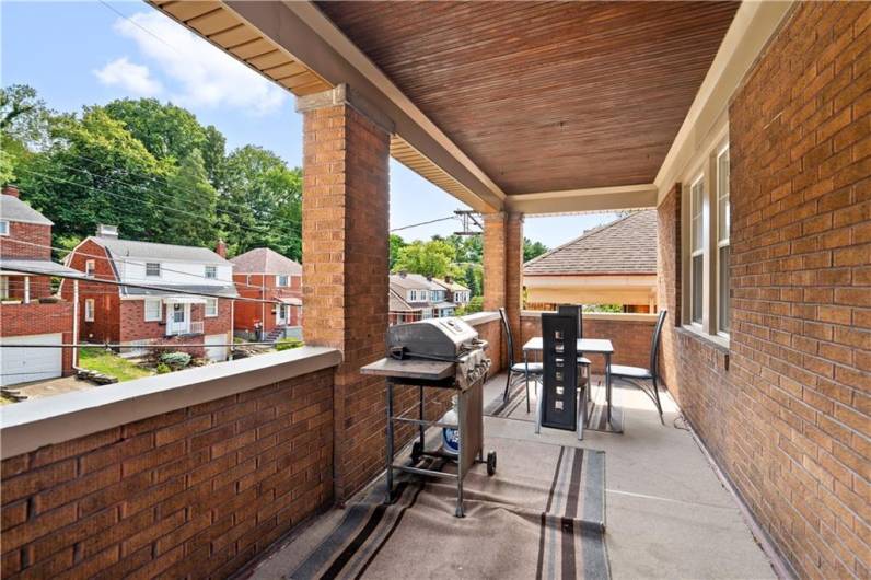 2nd Floor Unit Private Porch Area