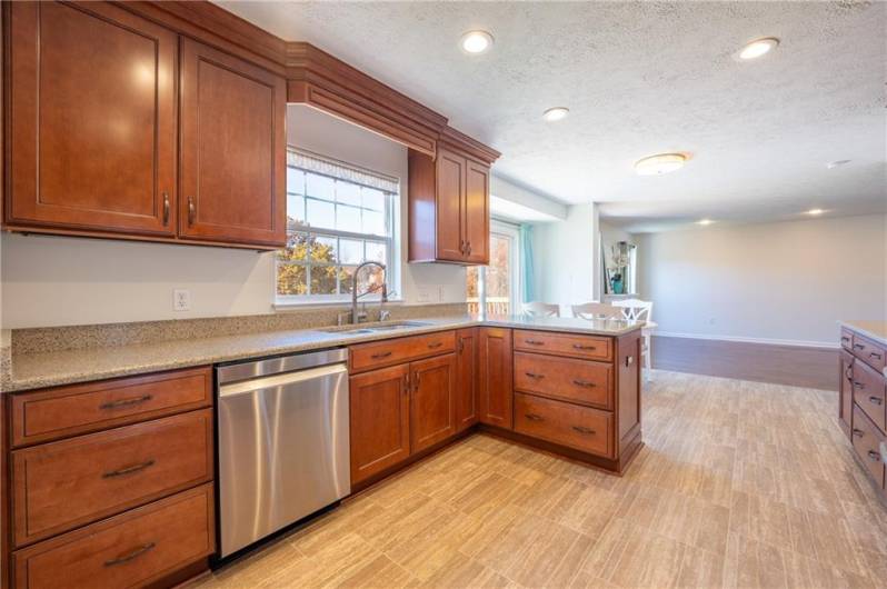 Quartz countertops and Manor House Cabinetry