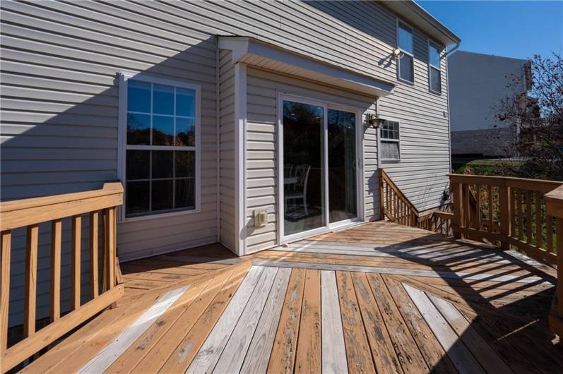 Oversized Back Deck ready to host a party next summer.