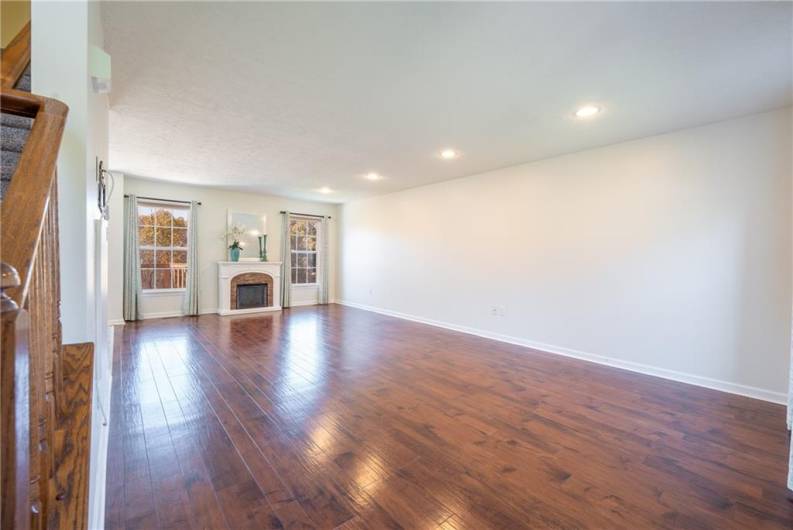 Spacious living area w/ Luxury Vinyl Flooring throughout