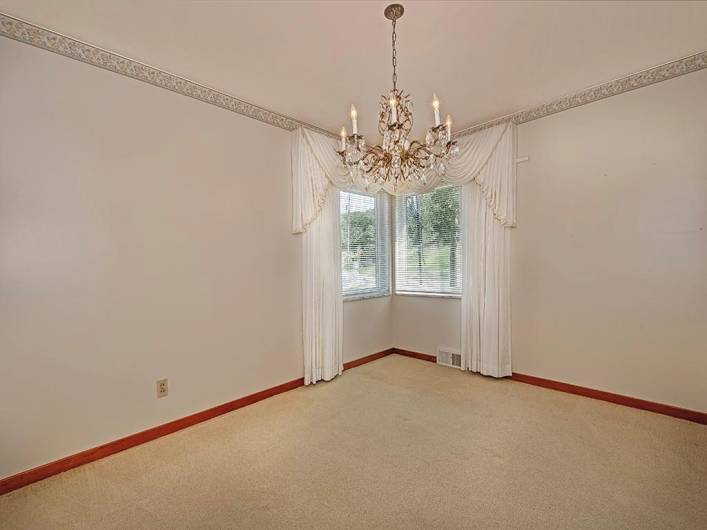 Chandelier does not convey with sale of home. You will enjoy entertaining here.