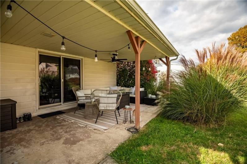 Back covered patio