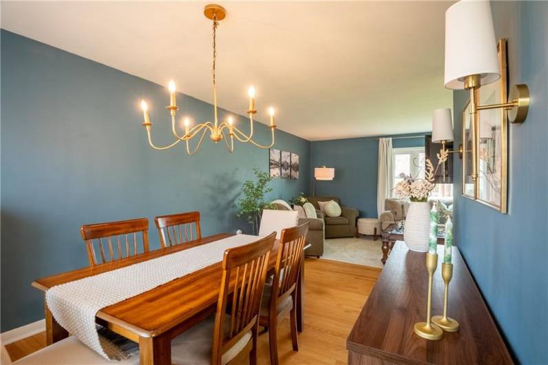 Formal Dining Room, beautifully painted walls