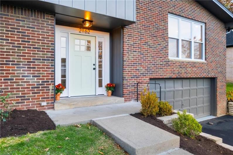 Covered Entry, Concrete Porch and Walks