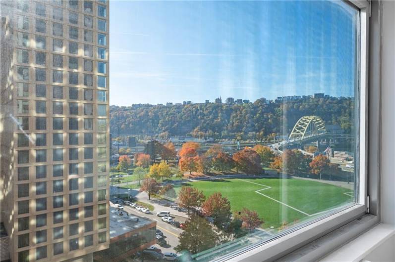 Enjoy the impressive view from your 11th floor window!
