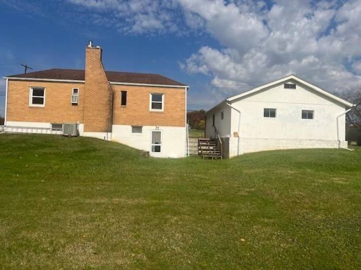 rear of house/garage