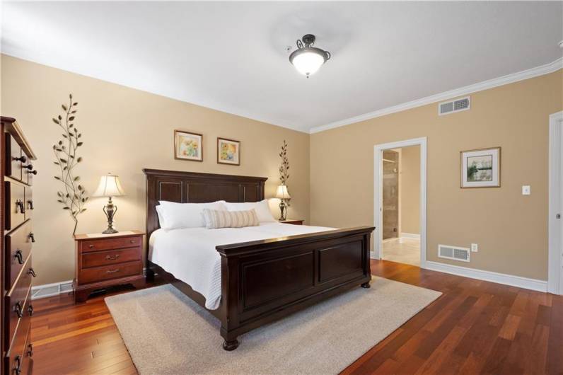 An ideal primary bedroom area designed to fulfill all your relaxation needs.