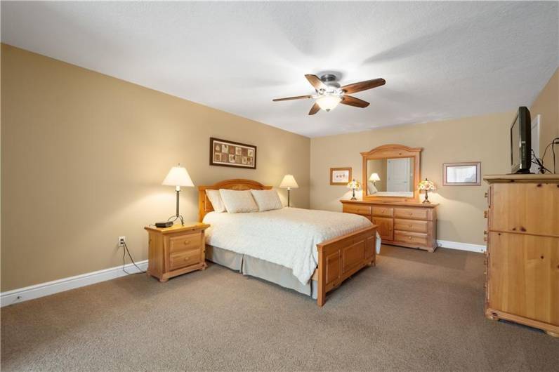 Huge third bedroom with two large closets.