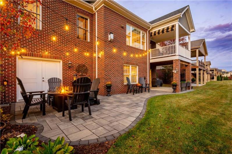 A backyard ideal for hosting and entertaining guests.