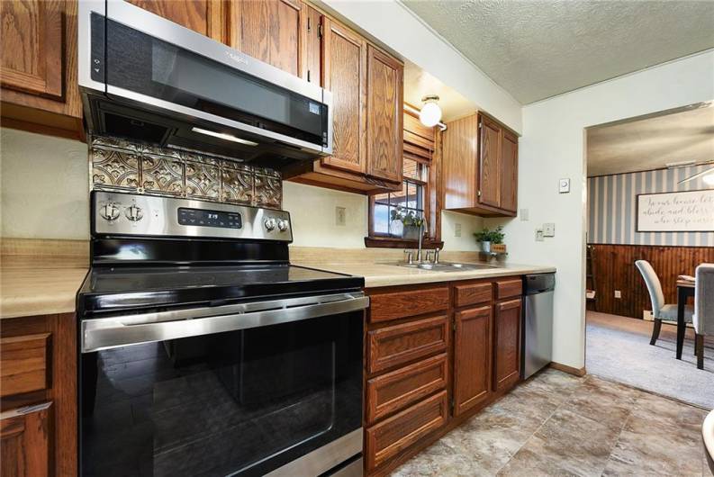 Includes Stainless Steel Appliances