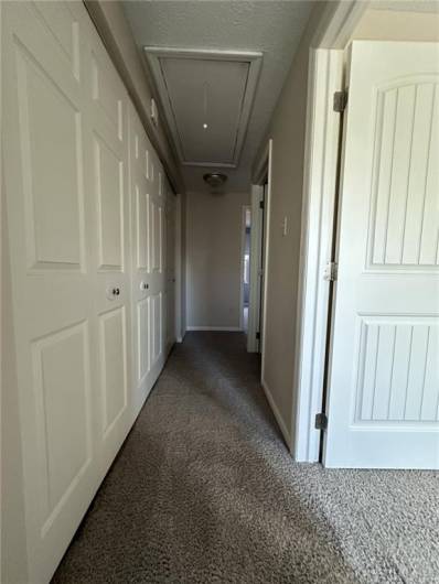 Upstairs hallway/closets