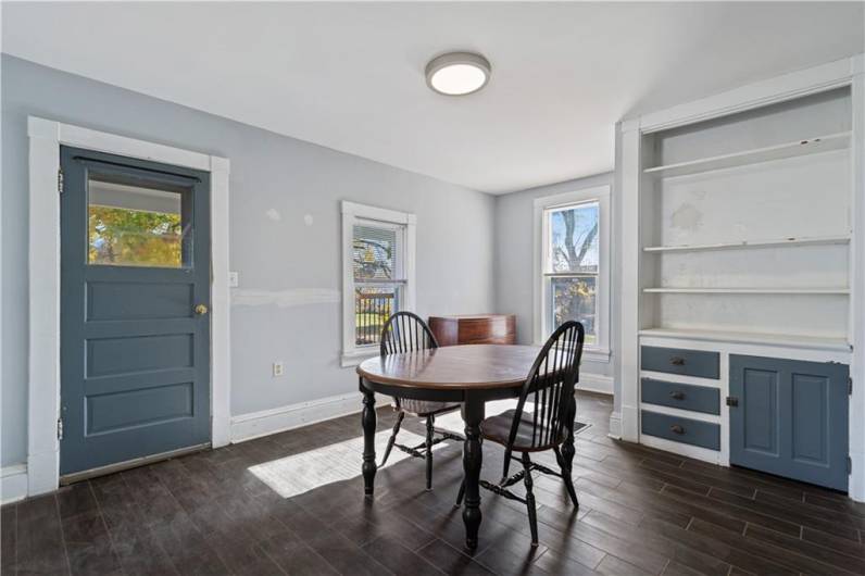 Unit 3 Dining Room with Charming Built In