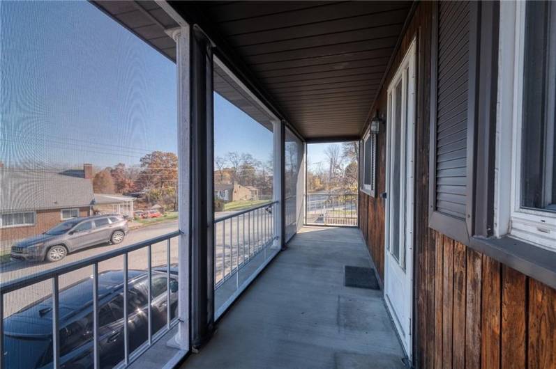 Great screened in porch