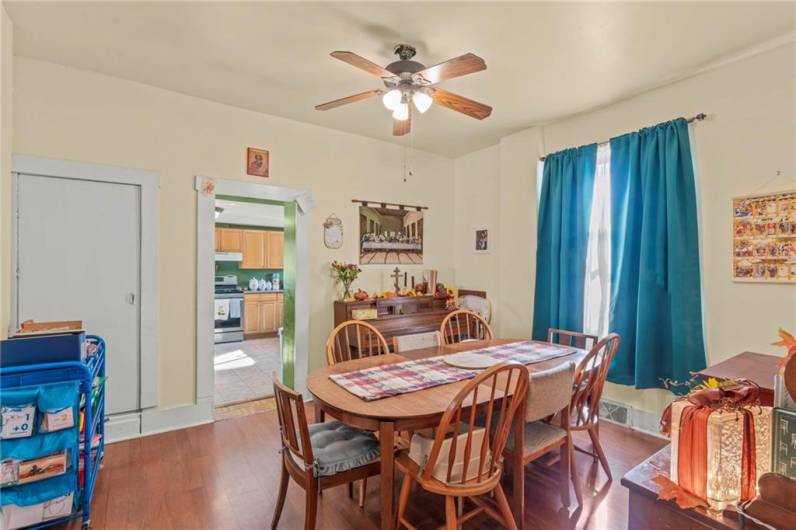 dining room off the kitchen