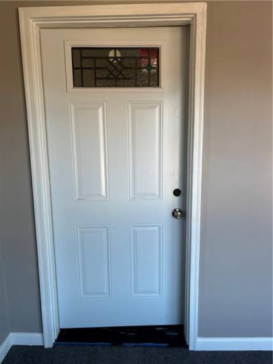 Door leading into dining room