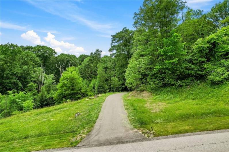 Paved driveway access from McDevitt Lane