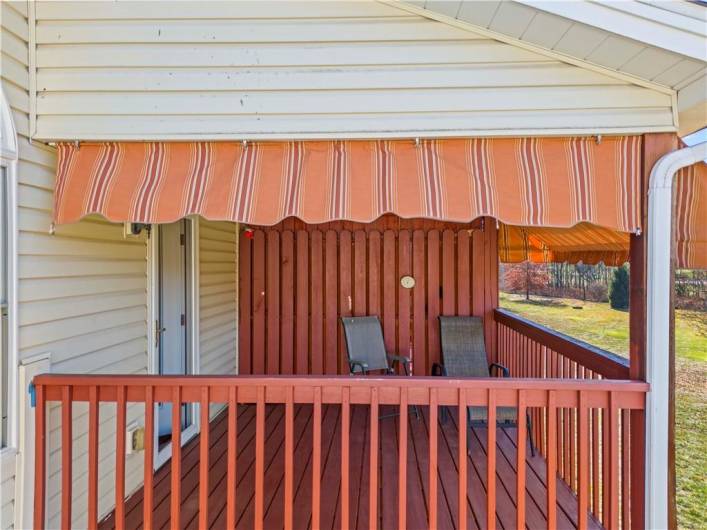 Deck off the Dining area