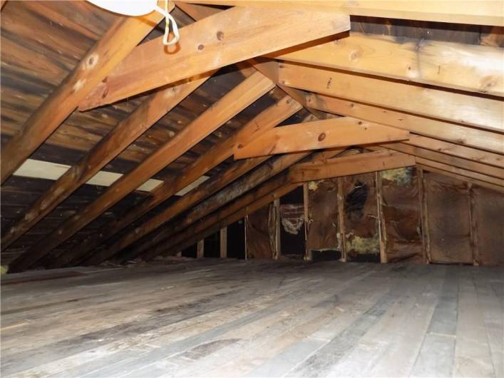 Clean, dry attic storage.