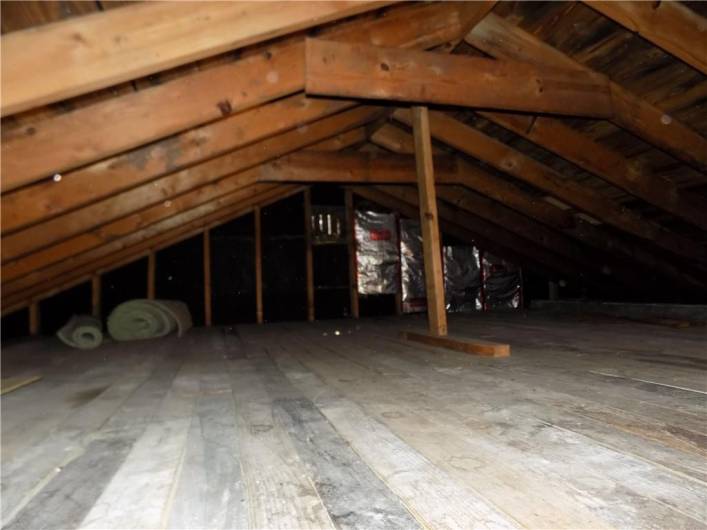 Clean, dry attic storage.