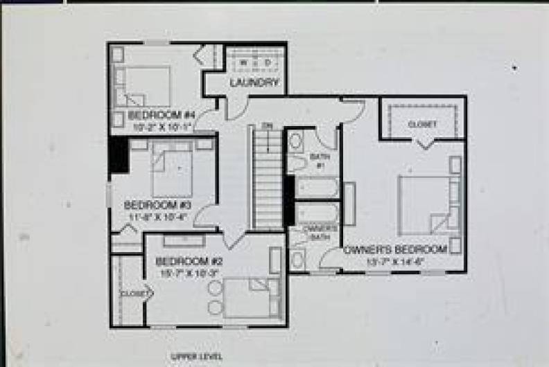 Upstairs floorplan