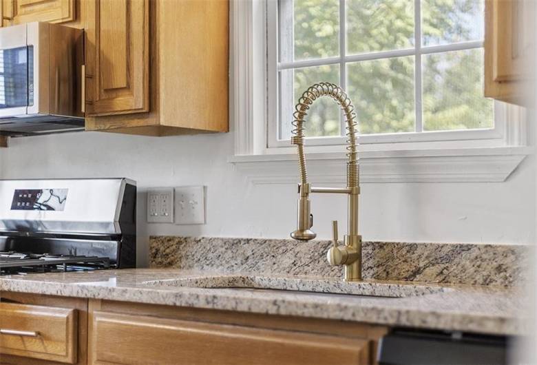 Brand new countertops, appliances, fixtures.