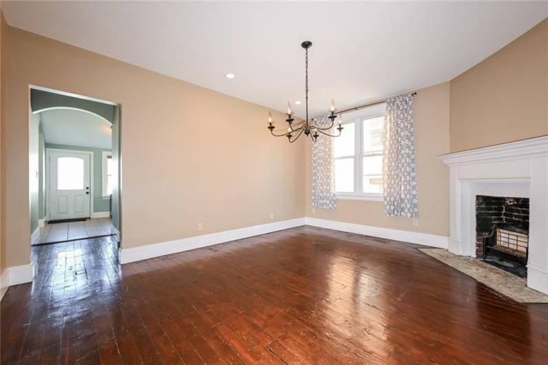 Formal dining room space.