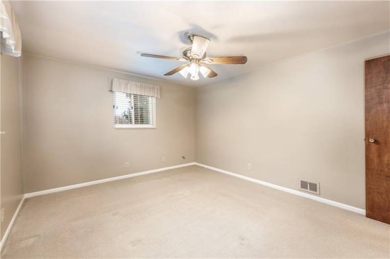 Spacious room, nice closet space and located with two of the other bedrooms.