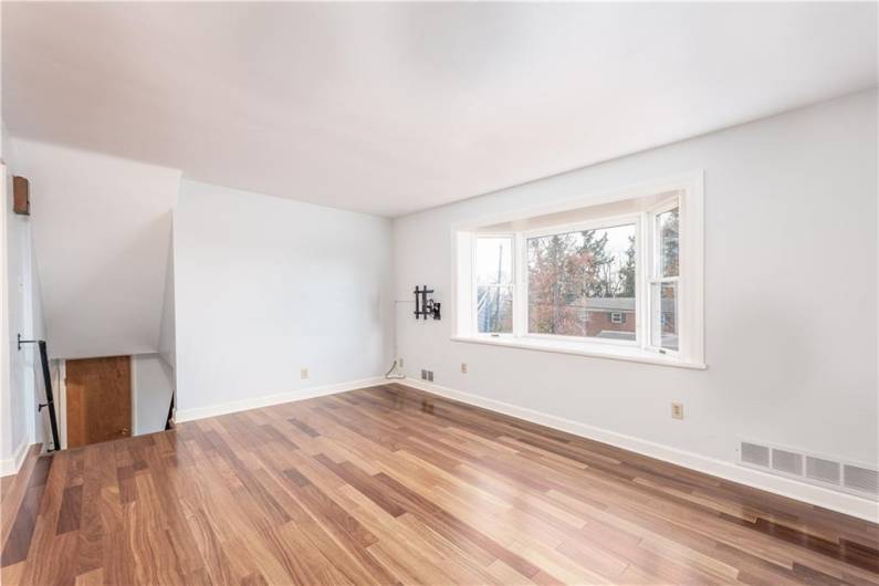 Large Bay window brings in an abundance of natural light.