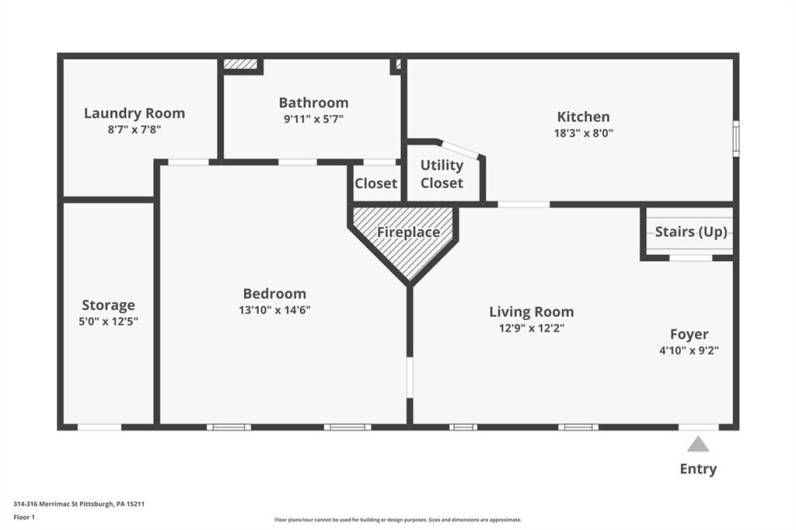 Bottom Level - 314F - 1 Bed & Storage Room