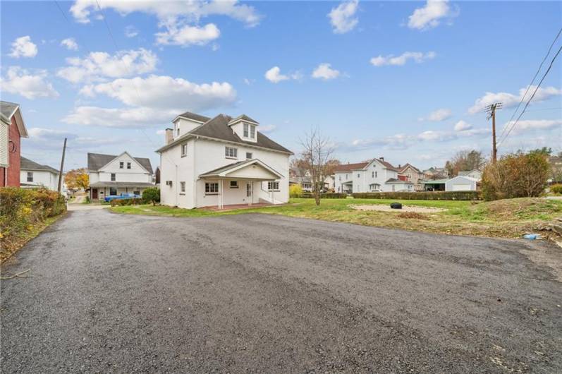 Paved driveway