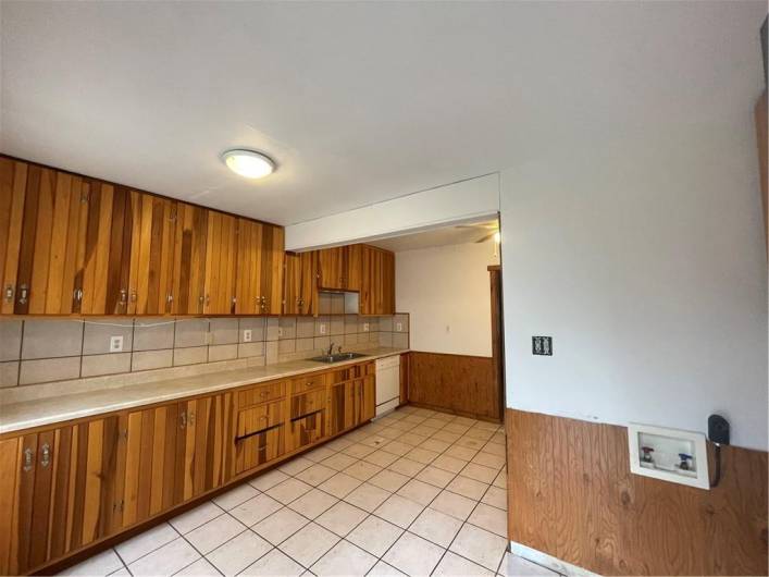 Right side laundry area on main floor