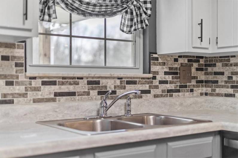 Kitchen window and sink