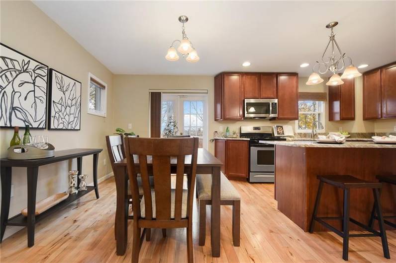 Open concept kitchen