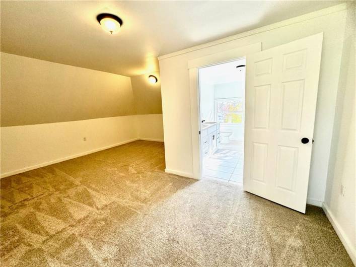 This primary bedroom is fantastic complete with plenty of closet space.