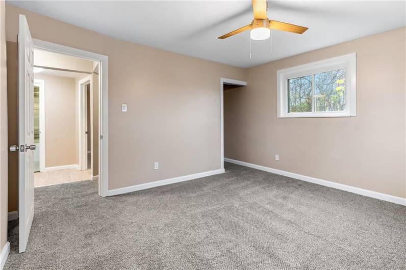 Bedroom 2 - The closet area offers the opportunity to customize storage.