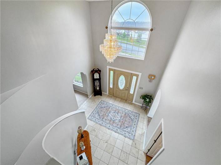 View of foyer from the second floor.