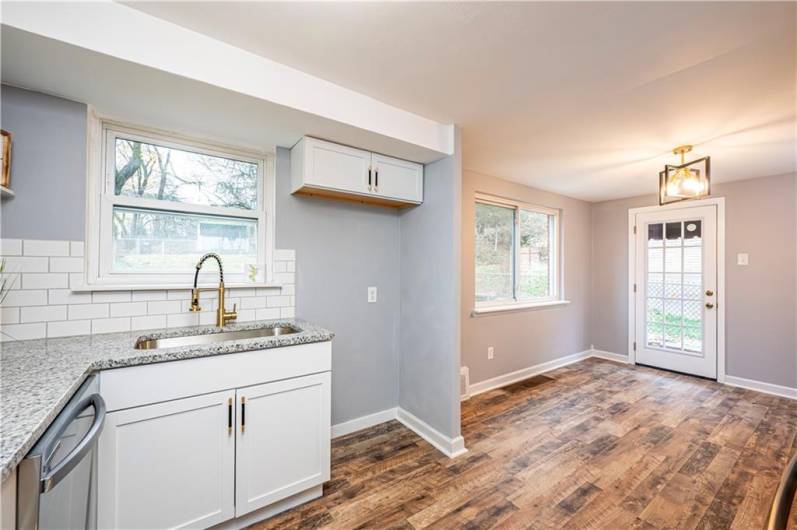 Love how open the floor plan lends to the dining area.