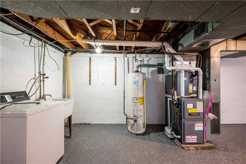 The furnace and air conditioning were installed in 2019.