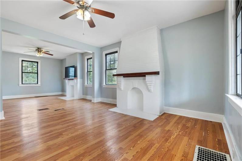 Living area at front of the house